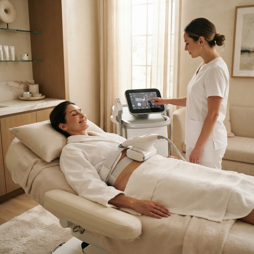 Body contouring treatment at ABMED Aesthetics