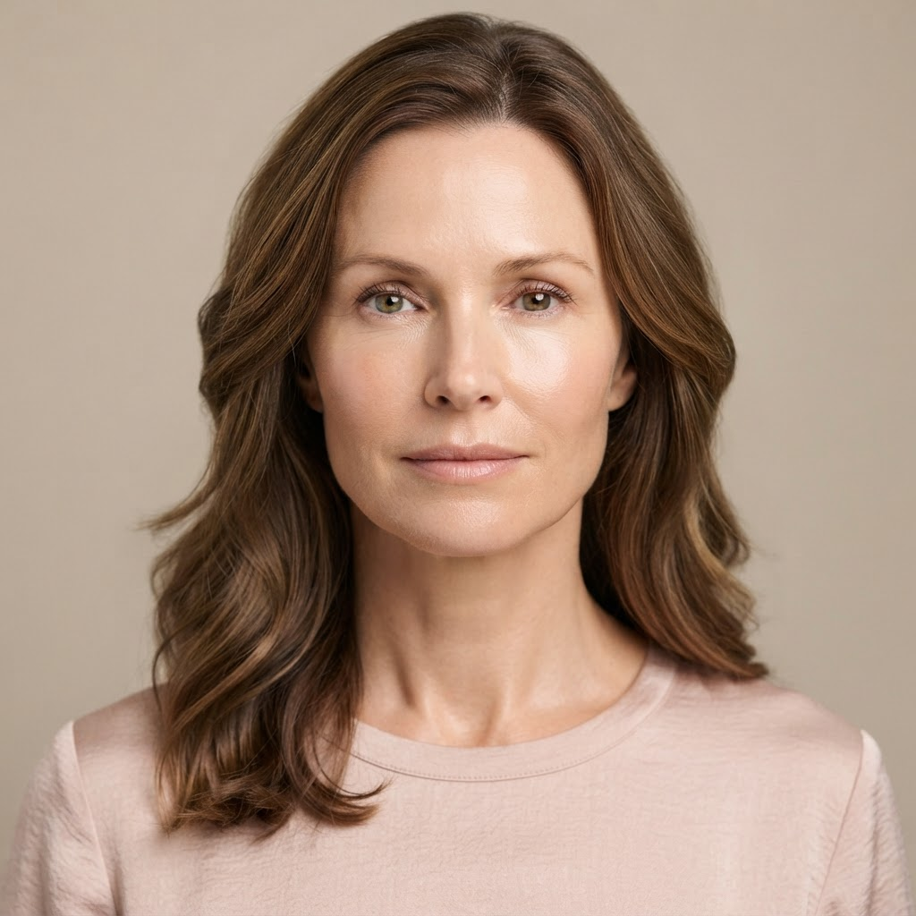 After facial laser treatment: even tone and smoother texture