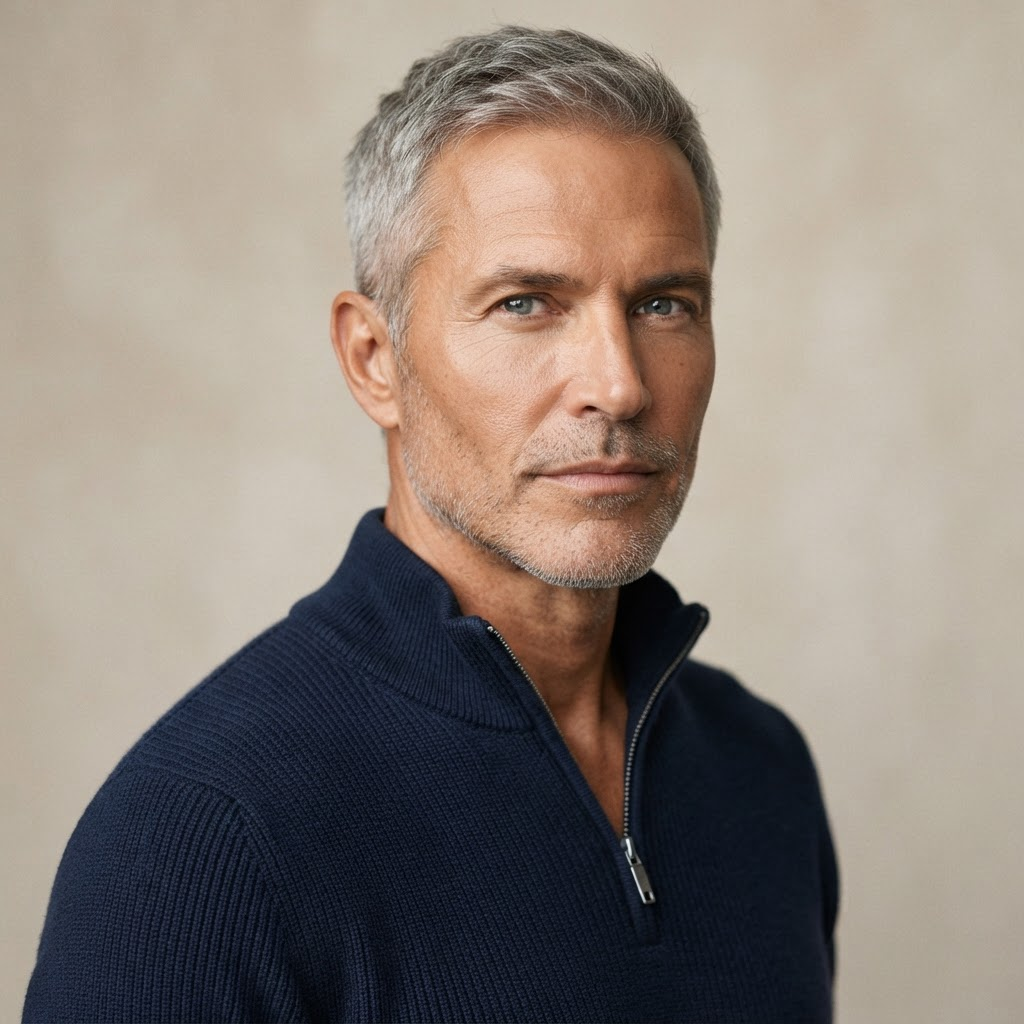 After Radiesse treatment: more defined jawline and chin